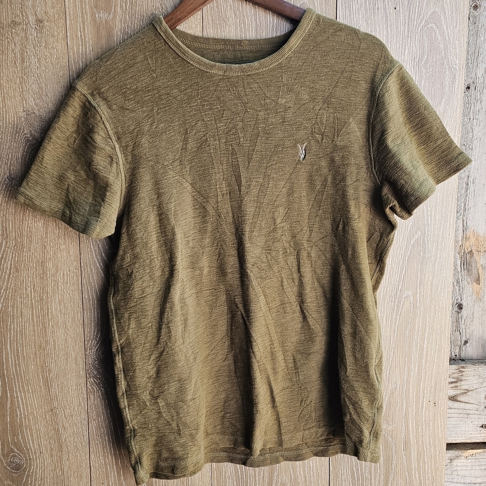 All Saints Olive Men's Short Sleeve Tee